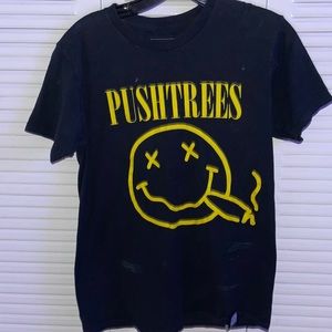 Push trees black nirvana T shirt